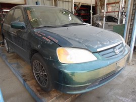2002 Honda Civic EX Green Sedan 1.7L Vtec AT #A24925